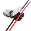 12Pcs Black/Transparent 2 Pin T-connector Pin Terminal Wire Connectors, 20-22