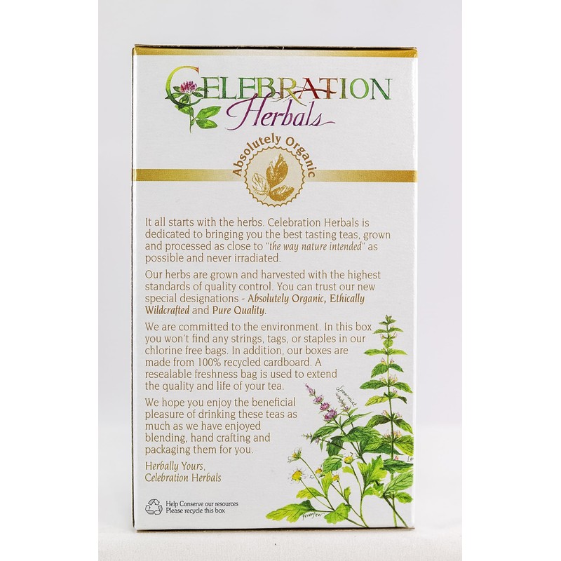 CELEBRATION HERBALS Spearmint Leaf Tea Organic 24 Bag, 0.02 Pound