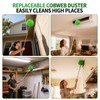 Cobweb Duster with Extension Pole, Washable Cleaning Duster Kit with