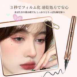 Wirwody 極細リキッドアイライナー 0.01mm筆先 高密着 ウォータープルーフ 手ブレ防止設計 下まつ毛 涙袋 電眼メイク 長時間キープ にじまない 速乾タイプ 3Dアイ #1ブラック