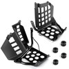 LH+RH Black Nerf Bars + Heel Guards Footrest for Yamaha
