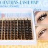 TOOCHUNAG Wispy Lash Clusters Eyelash Extensions Kit 10-18mm D Curly