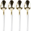 Blue Sky Infinity Flatware White/Gold Soup Spoons - 20 Count