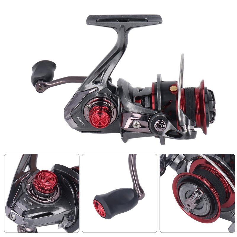 Spinning Reel Full Metal Stainless Steel Pressure Relief Button Humanized