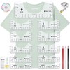 Tshirt Ruler Guide for Vinyl Alignment for 17pcs, Tshirt Ruler