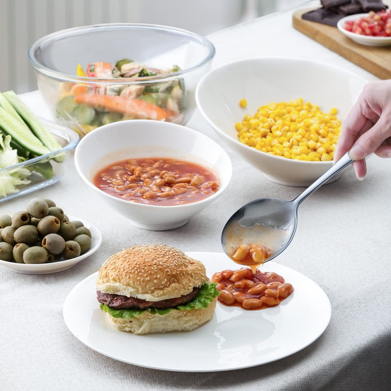 Hiware 8-Piece Serving Set - Includes 4 Spoons and 4