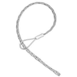 PATIKIL 15-25mm Cable Pulling Wire Socks 59.06" Long Grip Socks Net Galvanized Steel Wire Pulling Grip Mesh Puller Socks Grip Tool for Elastic Wire Cable, Rated Load 2000 kg (4409 Lbs)