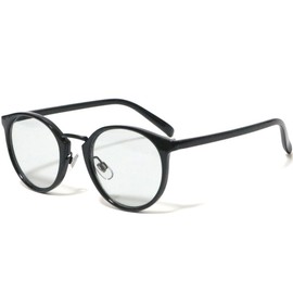 Berkut 1040103 Fully Modeled Date Glasses, Sunglasses, Colored Round, Lightweight, Fatigue-Resistant, Eye-friendly Lenses, Black Matte Black x Large Gray