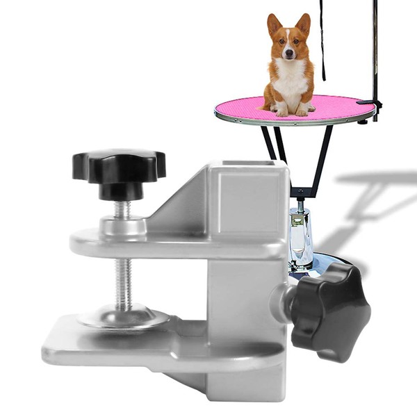 Oumefar Pet Grooming Table Accessories Clamp-on Accessory Aluminium Alloy Fixture