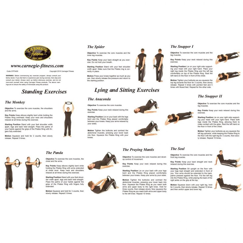 Carnegie Pilatesring Widerstandsring Yogaring Core-Trainer Krafttraining Fitness