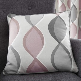 Fusion - Lennox - 100% Cotton Cushion Cover - 43 x 43cm in Blush