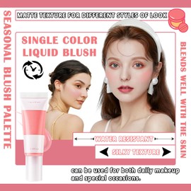 2Pcs Blush Cream for Cheeks,Face Matte Contour Blush Makeup,Buildable Shimmer Facial Cheek Blusher Shades,Blendable Cosmetic Makeup Blush A5