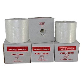 SGT KNOTS Polypropylene Tying Twine – Bundling Twine for Pulling, Loading, Packing – Weather Resistant Pull Line - 479 lb. Tensile Strength - 3 ply x 2100ft, White - Cardboard Carton Included