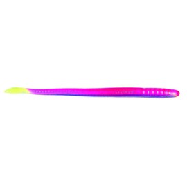 Roboworm Fat Straight Tail Worm Bait (Morning Dawn/Red/Chart, 6-Inch)