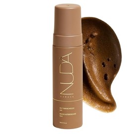 Nuda Canada Nuda Self Tanning Mousse | Lightweight Sunless Tanning Lotion | Cruelty Free Body Self Tanner Mousse with Natural Ingredients | Bronzing Lotion at Home (190mL, Dark)