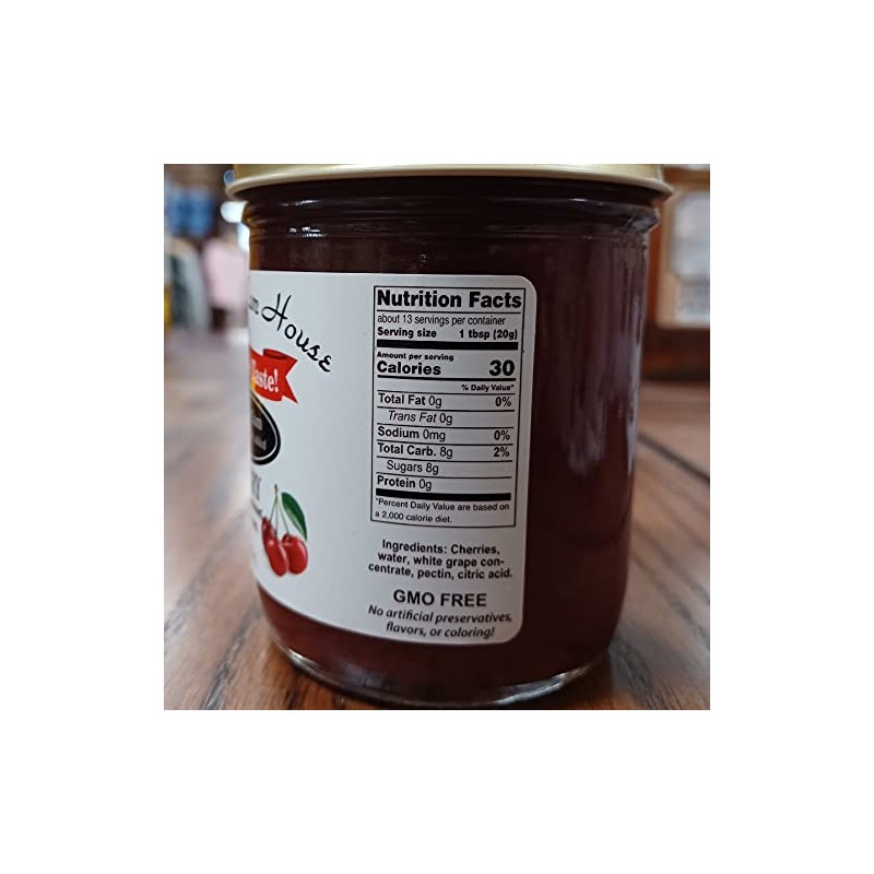 Cherry, No Sugar Added, Grandma's Jam House, 9oz (1 jar)