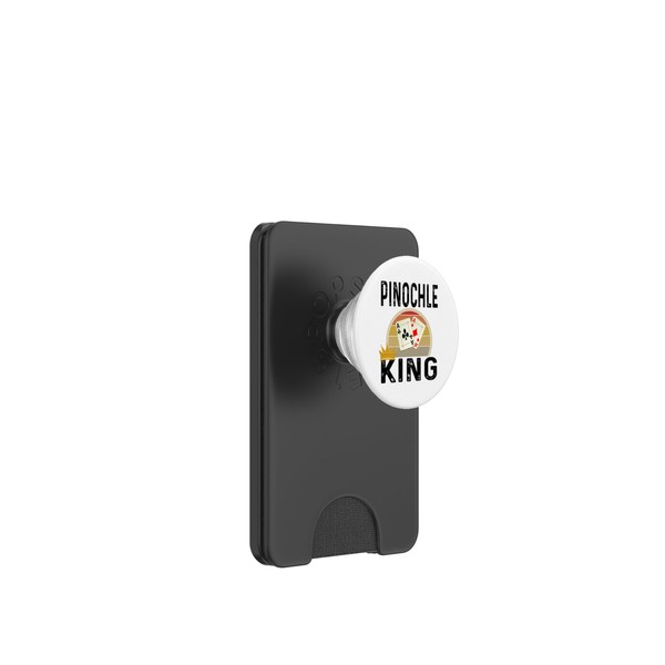 Funny Pinochle King Card Game Winner Dad Father Grandfather PopSockets