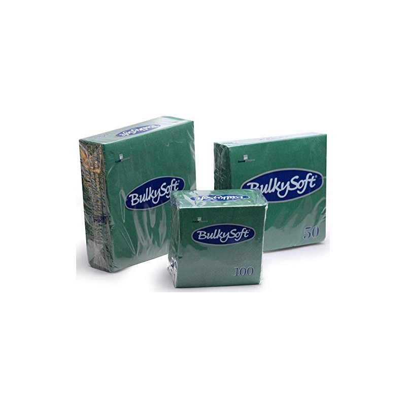 Dark Green Luncheon Napkins 33x33cms 2 Ply - Pack of