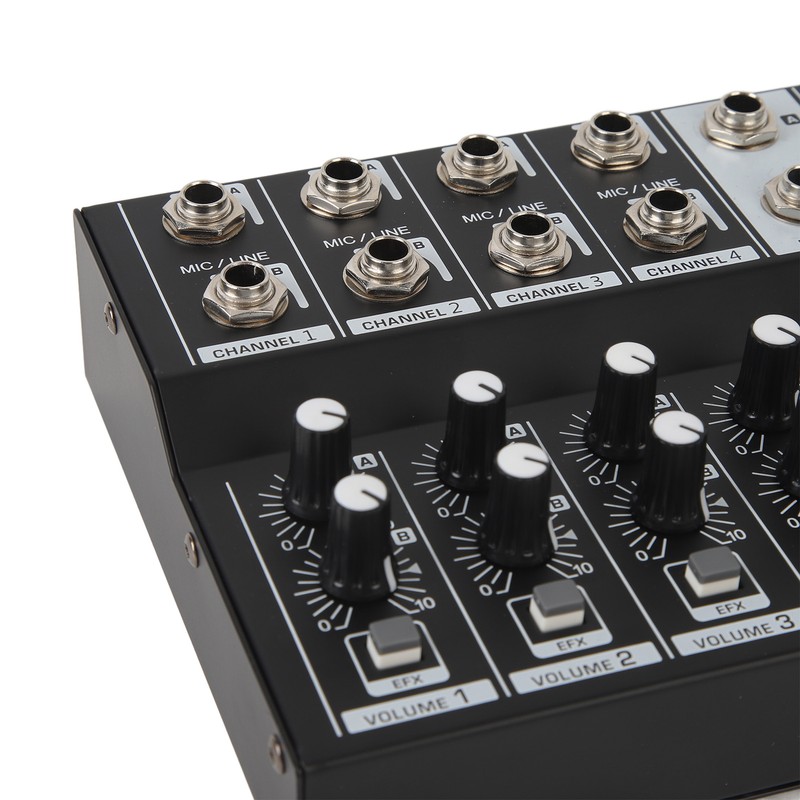 8 Channel Sound Mixer Sound Board Console 2 Modes Aluminium