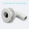 1 1/8 Inch Thru Hull Scupper Flapper Valve Fittings, 90