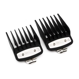 Professional Line Attachment Comb Set with Metal Fitting Cutting Guide 3 10mm - 4 13mm Fit - Super Taper, Chromepro, Balding, Magic 5 Star and Other Standard Full Sized Clippers