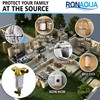 Reusable Whole House Spin Down Sediment Water Filter. Prefilter Removes