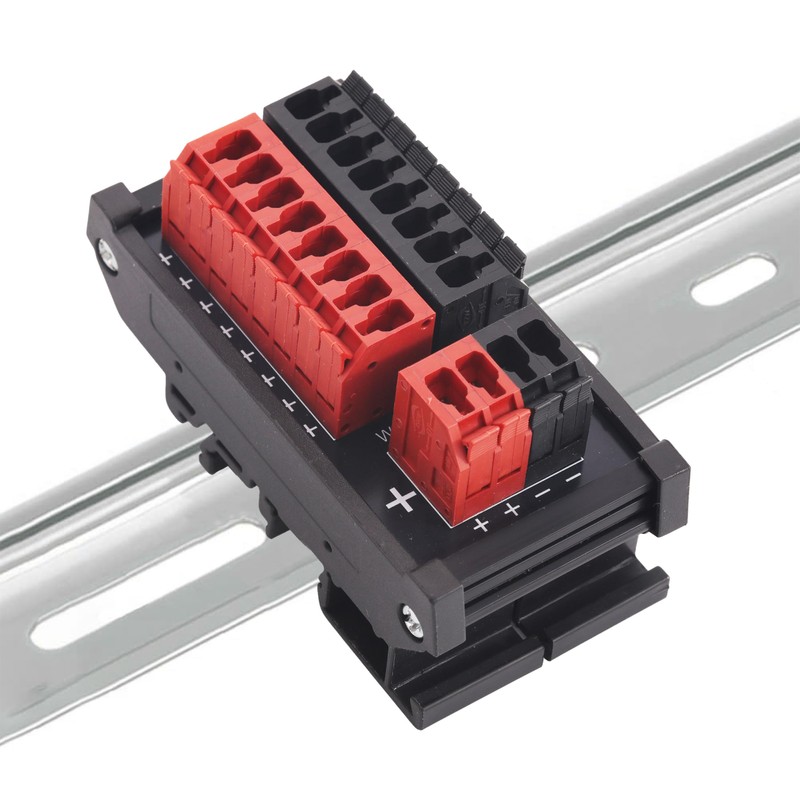 Jienk 300V DC10A 2 in 8 Out Power Distribution Module,