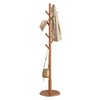 VASAGLE Solid Wood Coat Rack, Free Standing Hall Coat Tree