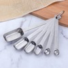 Measuring Spoons Set of 6, Stainless Steel Measuring Spoon with