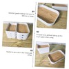 TEHAUX 1pc Wood Grain Desktop Storage Box Multi-Functional Organizer for