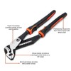 CRESCENT - Plier, 10", Straight Jaw, T&G, Cushion Grip (RTZ210CG)