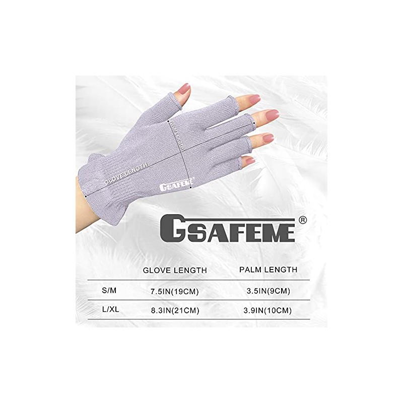 GSAFEME Guantes de algodón para manos secas - Guantes sin
