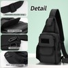 AfitLulu Sling Bag Casual Men's Shoulder Bag with Water Bottle