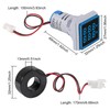 XIITIA 3pcs 2 in 1 60-500V 0-100A AC Digital Ammeter