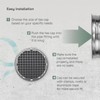 Vent Systems 8" Metal Tee Cap with Mesh. Galvanized Steel