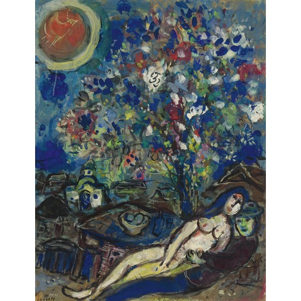 Get Custom Art - Marc Chagall, Le Bouquet D'Amour -