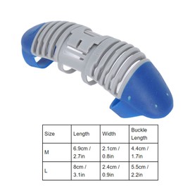 Yosoo Health Gear Finger Support Splint, Finger Stabilizer for Broken Fingers, Finger Straightener for Bent Fingers, Straighten Finger Knuckle Immobilization, Finger Guards During Sports(L)