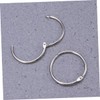 COHEALI 100pcs Loose-Leaf Connective Binding Hoops for Albums and Craft