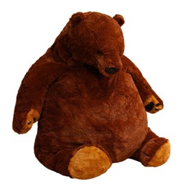 Braunbär Plush Toy Doll Stuffed Toy Cushion Cuddly Toy Brown Bear for Playing and Cuddling Soft Cuddly Toy for Girls, Boys, Babies (40 cm, Brown)