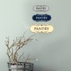 Designer Pantry Sign (Brushed Silver) - Large (2 Pack)