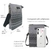 Roomy - Cartera de lona para teléfono celular, con correa