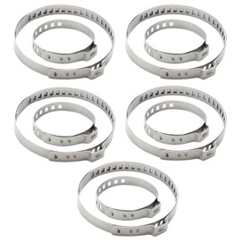 10 Piece Axle Boot Clamps, Stainless Steel CV Hose Clamps Set, 5 Small and 5 Large Adjustable Clamping Clamps for Drive Shaft Cuff, Universal for Most Cars