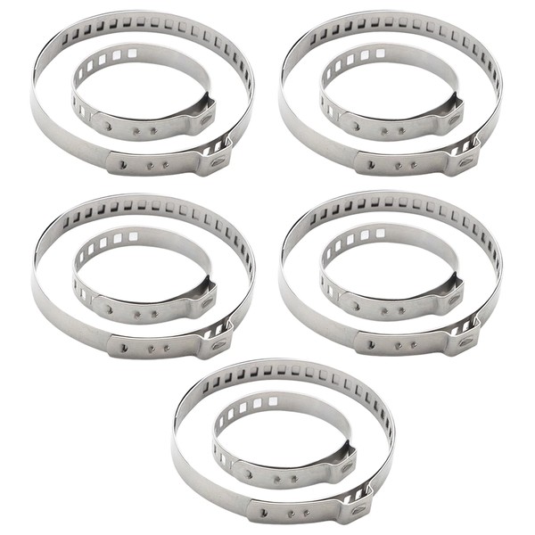 10 Piece Axle Boot Clamps, Stainless Steel CV Hose Clamps