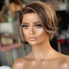 Generic Pixie Cut Human Hair Wigs Wig 13*4*1 Lace Wig