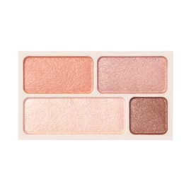 MUJI OAP58A4S Eye Color 4 Color Type, Coral, 0.16 oz (4.5 g)