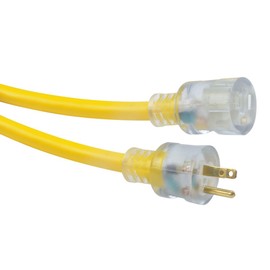 Woods Southwire 02688 10/3 50-Foot Vinyl Outdoor Extension Cord with Lighted End ; Yellow ; 50 ft - 26888802