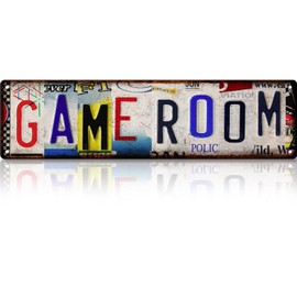 Gaming Accessories Room Decor – Cool Gamer Gifts for Men, Teens, and Boys Ages 8 –12– Funny Game Room Sign Desk Accessories Wall Art
