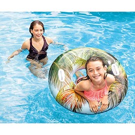 Intex - Tubo transparente de 38 pulgadas con asas                                                                                                     
