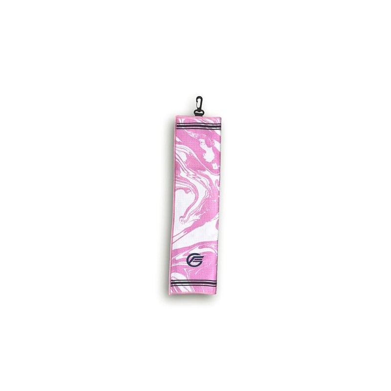 Marble patterned Golf Towel with Carabiner Clip, 50 x 30