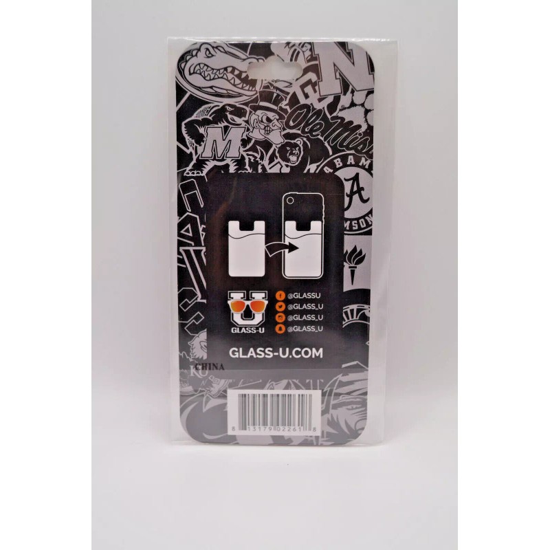 Glass-U Universal Adhesive Pocket Stick On Phone Wallet Card Holder